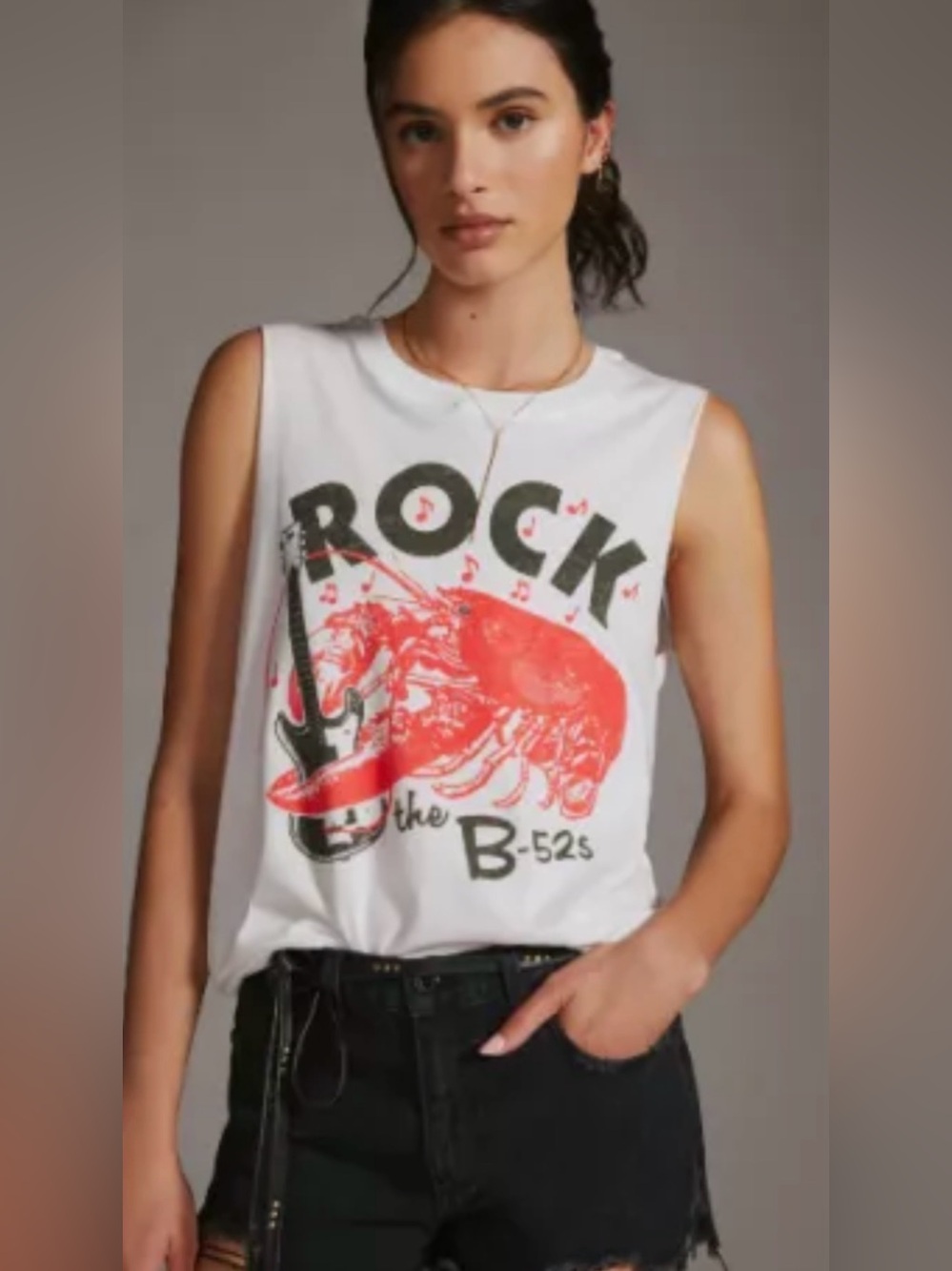 Anthropologie Letluv B 52s rock lobster medium muscle tee